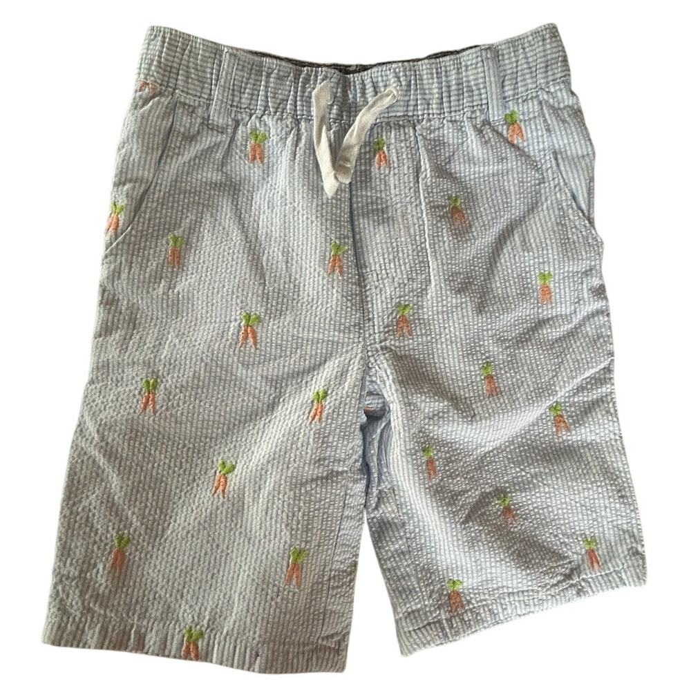 Gymboree blue seersucker carrots Shorts size 6